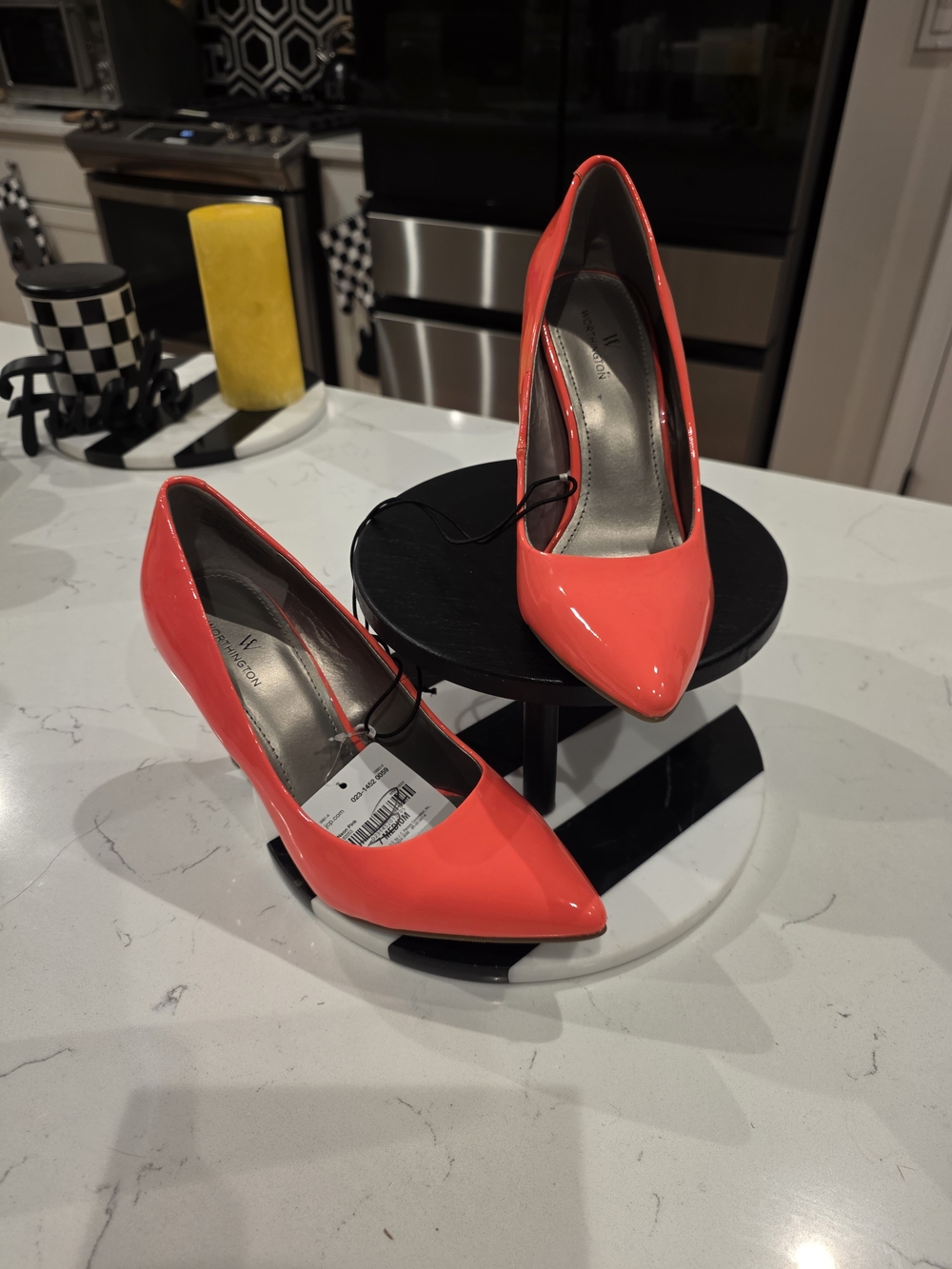 Worthington Women's Pointed Toe Patent Pumps